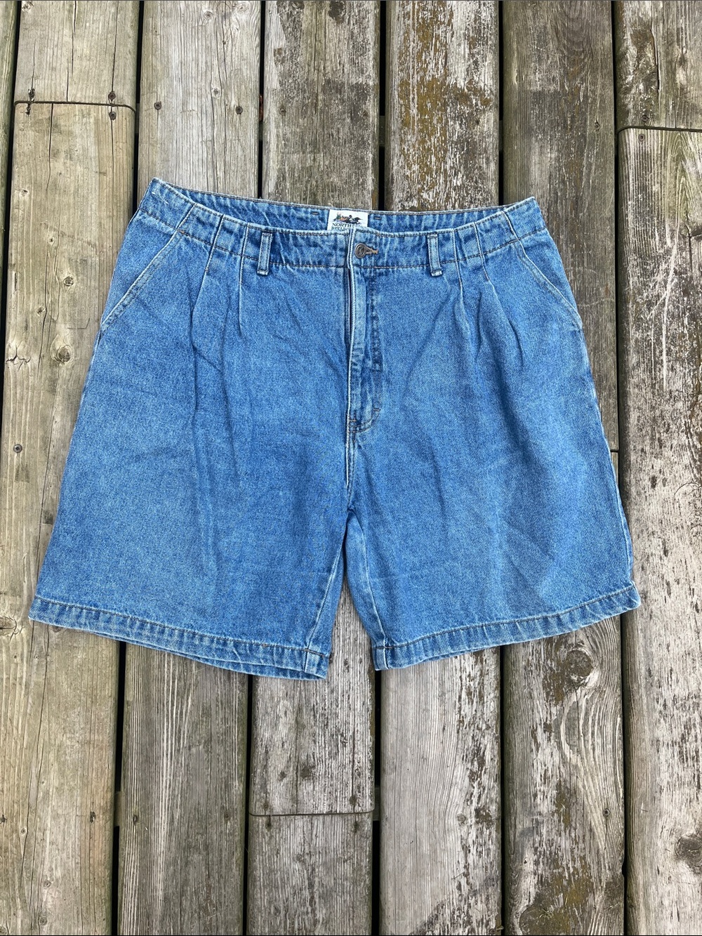 Vintage Northern Reflections Light Blue Denim Jean Shorts Jorts Size 17/18